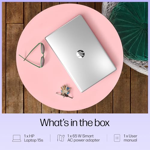 HP 15s, 12th Gen Intel Core i3-1215U (8GB DDR4, 512GB SSD) Anti-Glare, 15.6"/39.6cm,FHD, Win 11, MS Office 21, Silver, 1.69kg, fy5006tu/fd0751tu/fd0752tu, UHD Graphics, HD Camera, Dual Speakers Laptop