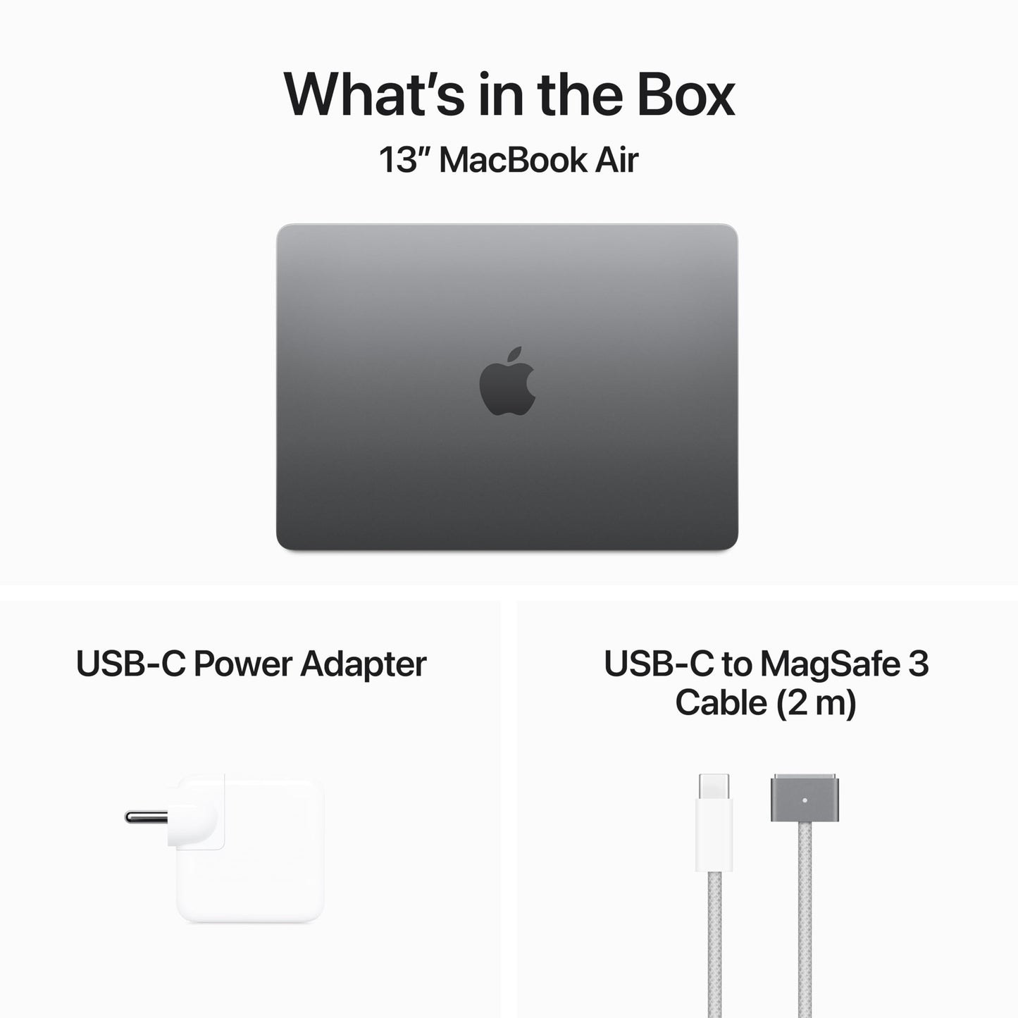 Apple 2024 MacBook Air (13-inch, Apple M3 chip with 8‑core CPU and 10‑core GPU, 24GB Unified Memory, 512GB) - Space Gray