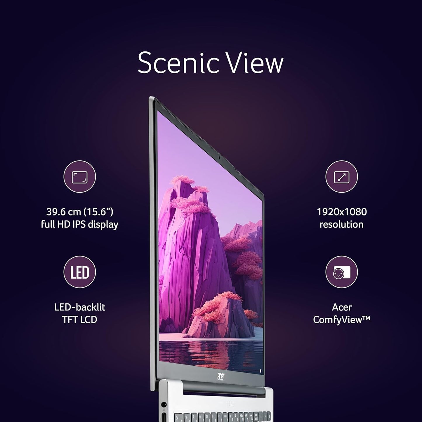 Acer Aspire 3 (2025) Intel Core i3 13th Gen 1305U - (24 GB/512 GB SSD/Intel UHD Graphics/Windows 11 Home) Thin and Light Laptop/15.6" FHD IPS Display/Metal Body/Silver/1.5 Kg/MSO 2021/3 Years Warranty