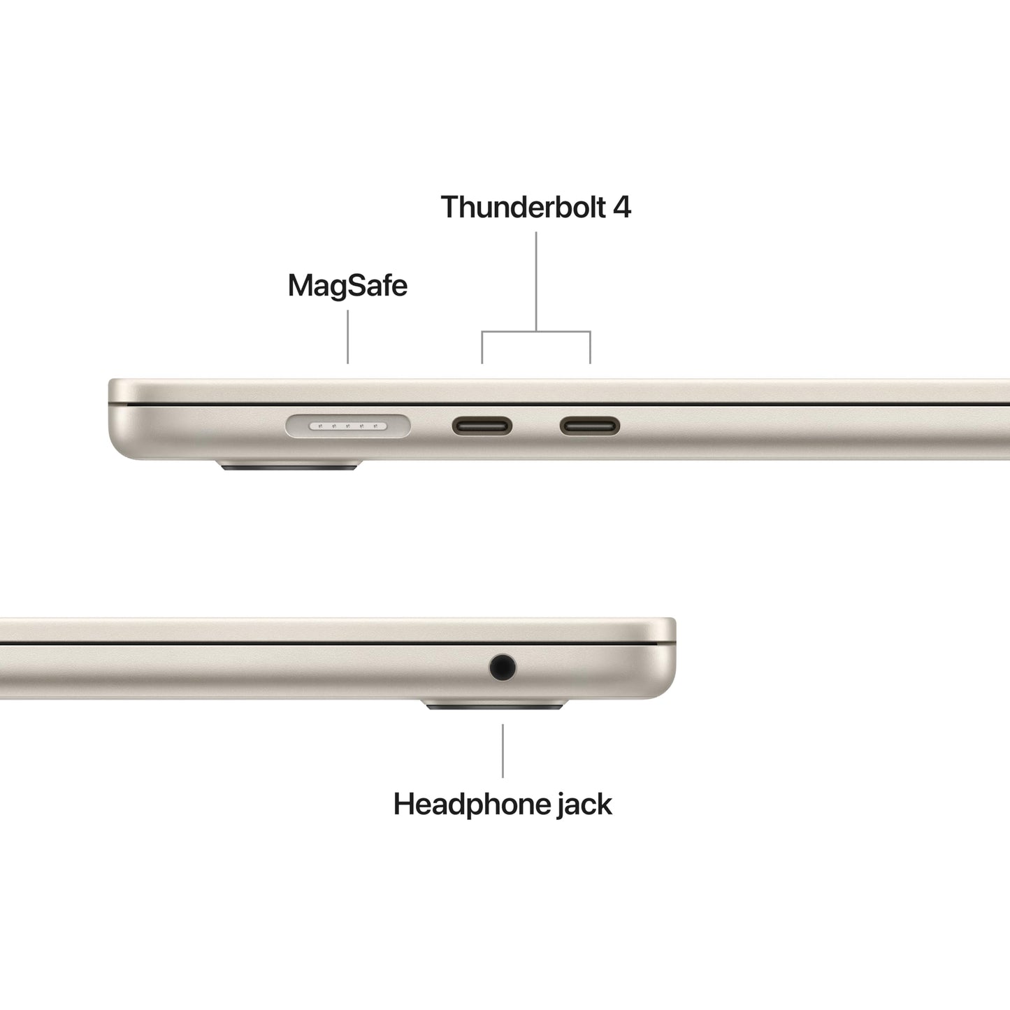 Apple 2025 MacBook Air (15-inch, Apple M4 chip with 10-core CPU and 10-core GPU, 16GB Unified Memory, 256GB) - Starlight