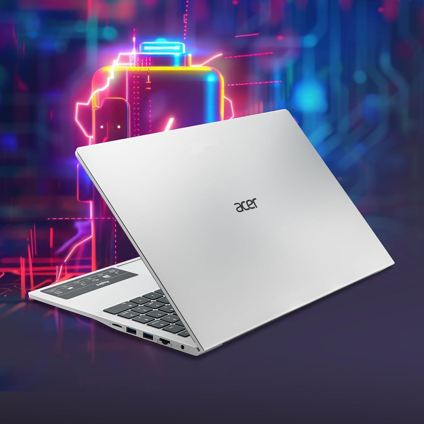 Acer Aspire 3 (2025) Intel Core i3 13th Gen 1305U - (24 GB/512 GB SSD/Intel UHD Graphics/Windows 11 Home) Thin and Light Laptop/15.6" FHD IPS Display/Metal Body/Silver/1.5 Kg/MSO 2021/3 Years Warranty