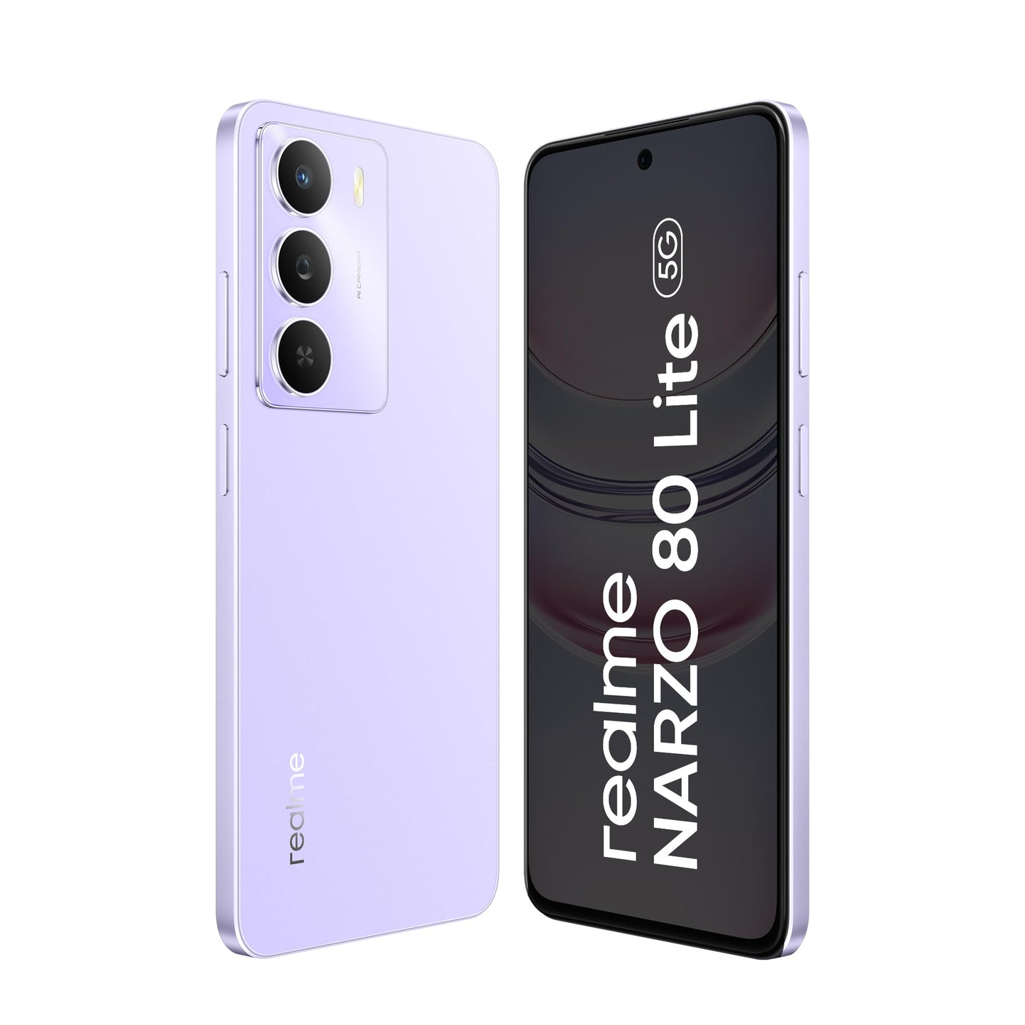 realme NARZO 80 Lite 5G (Crystal Purple, 6GB+128GB) | 6000mAh Long-Lasting Battery | MediaTek Dimensity 6300 5G | AI Assist | IP64 Rated Water & Dust Resistance | Military-Grade Durability