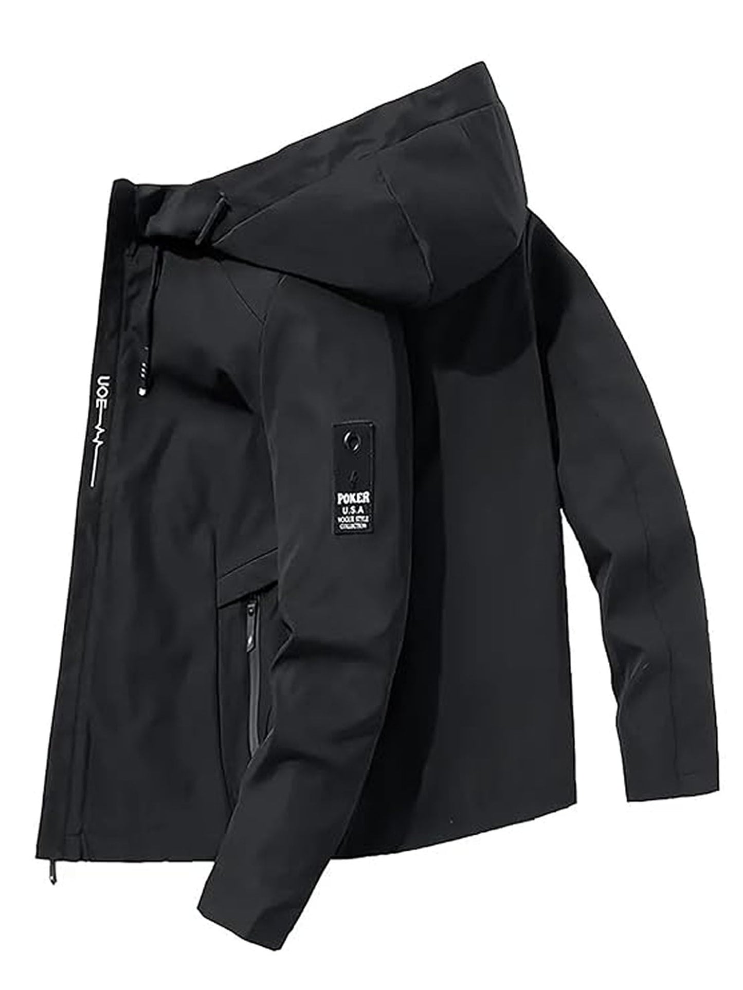 Lymio Jackets || Jacket for men || Lightweight Outwear Jacket (J-7-Black-L)