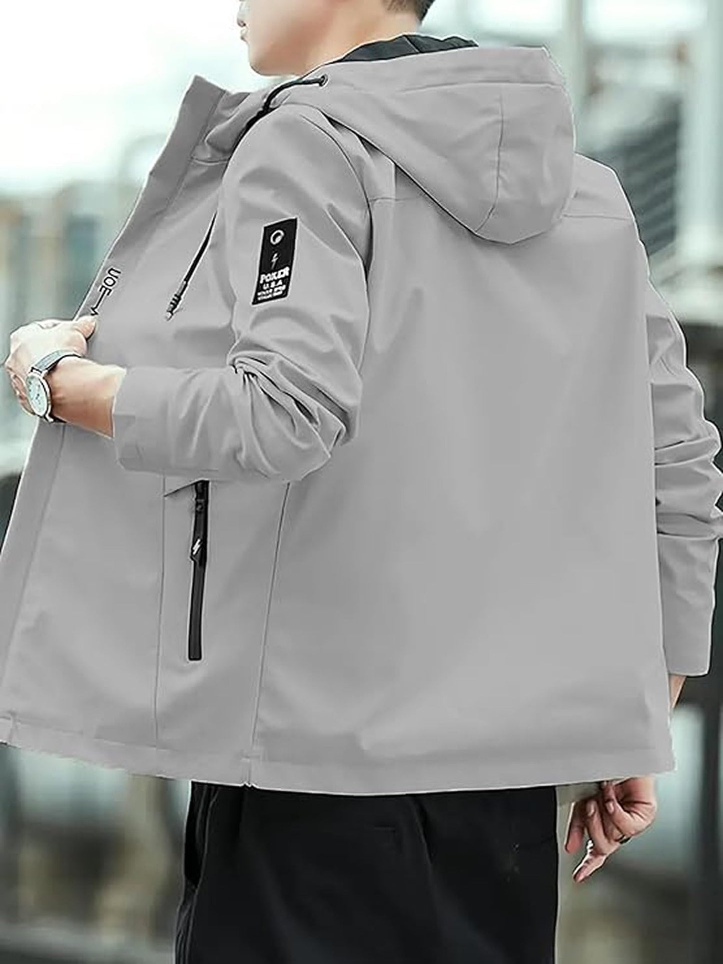Lymio Jackets || Jacket for men || Lightweight Outwear Jacket (J-9-Grey-L)
