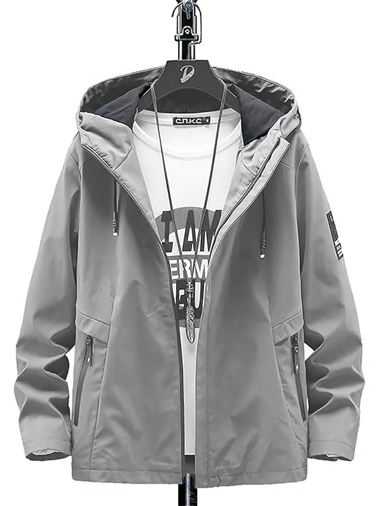 Lymio Jackets || Jacket for men || Lightweight Outwear Jacket (J-9-Grey-L)