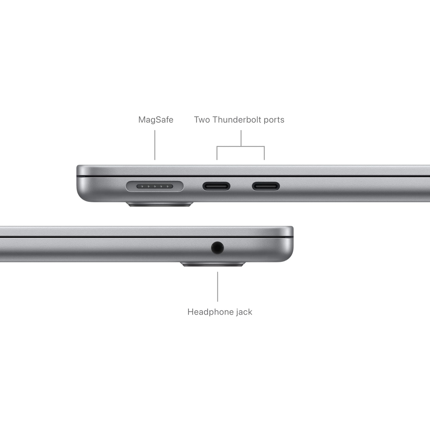 Apple 2024 MacBook Air (13-inch, Apple M3 chip with 8‑core CPU and 10‑core GPU, 24GB Unified Memory, 512GB) - Space Gray