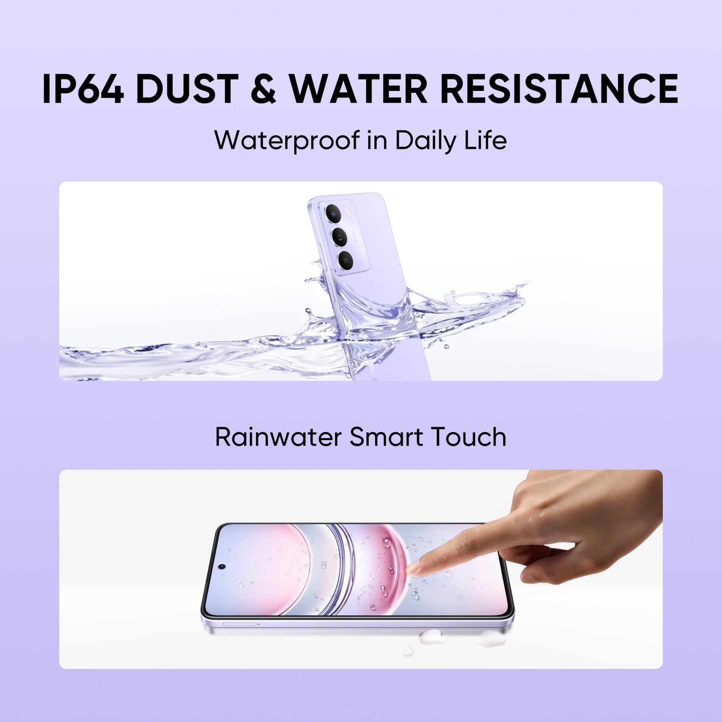 realme NARZO 80 Lite 5G (Crystal Purple, 6GB+128GB) | 6000mAh Long-Lasting Battery | MediaTek Dimensity 6300 5G | AI Assist | IP64 Rated Water & Dust Resistance | Military-Grade Durability