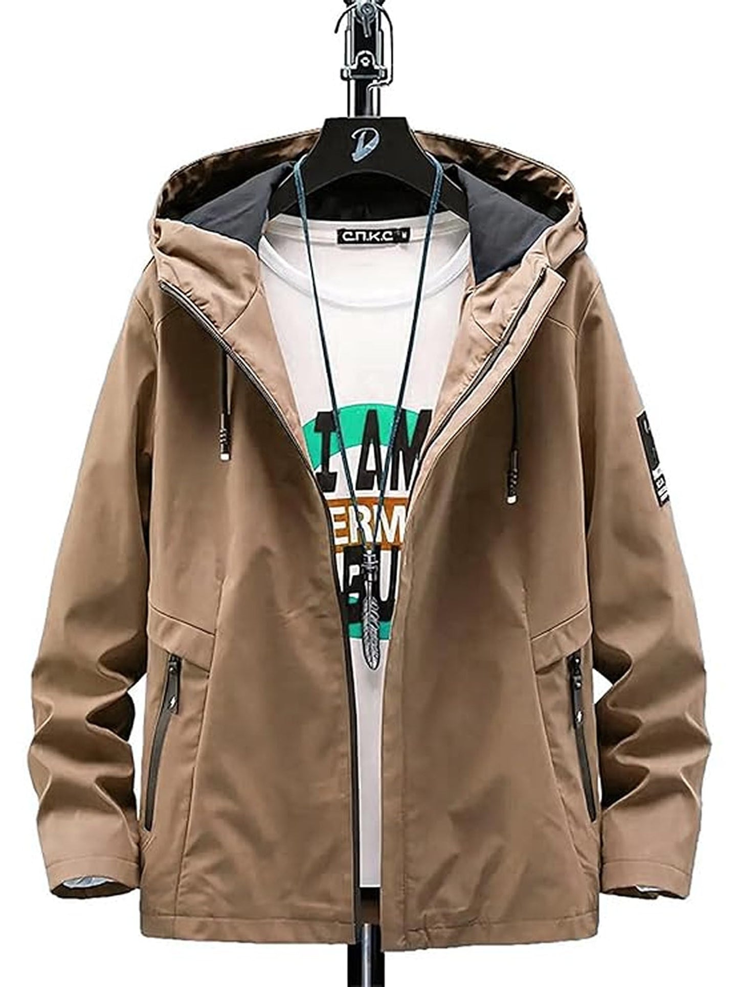 Lymio Jackets || Jacket for men || Lightweight Outwear Jacket (J-8-Khakhi-L)