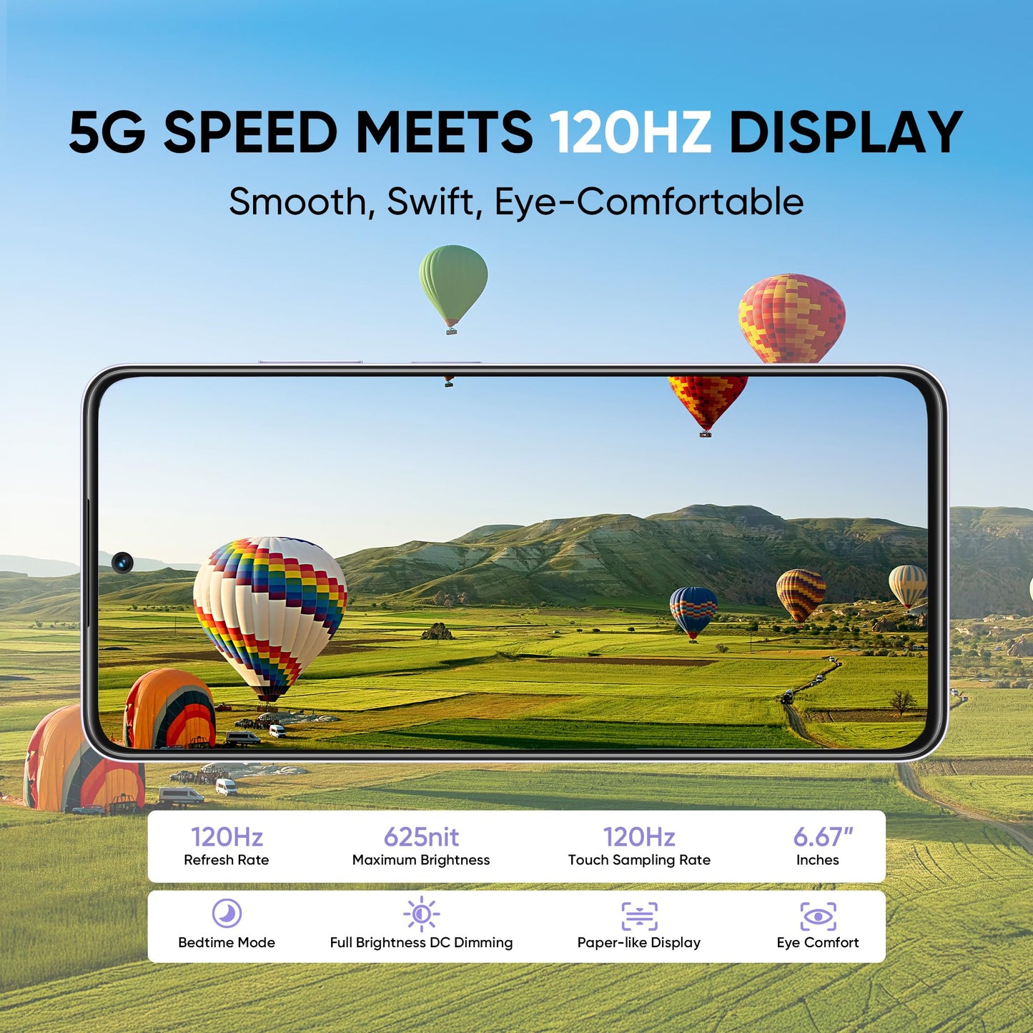 realme NARZO 80 Lite 5G (Crystal Purple, 6GB+128GB) | 6000mAh Long-Lasting Battery | MediaTek Dimensity 6300 5G | AI Assist | IP64 Rated Water & Dust Resistance | Military-Grade Durability