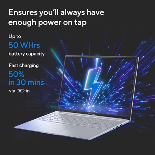 ASUS Vivobook 16X,Smartchoice,Intel Core i7-13620H,Creator/Gaming Laptop(RTX 3050-4GB/16GB RAM/512GB SSD/FHD+/16"/144Hz/M365 Basic (1Year)*/Office Home 2024/Cool Silver/1.8 Kg) K3605VC-RP492WS
