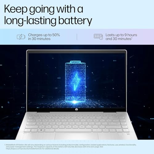 HP Pavilion x360, 13th Gen Intel Core i5-1335U (16GB DDR4, 512GB SSD) Touchscreen, 14"/35.6cm, FHD, Win 11, Office 21, Silver, 1.51kg, ek1074tu/1148tu, Iris Xe, FPR, 5MP Camera, Backlit KB Laptop