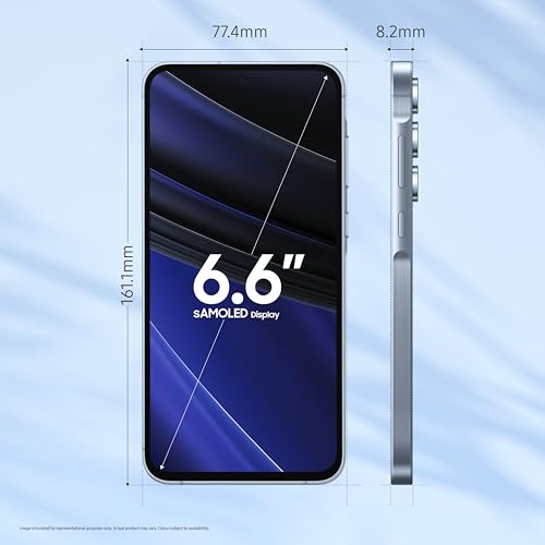 Samsung Galaxy A55 5G (Awesome Iceblue, 8GB RAM, 256GB Storage) | AI | Metal Frame | 50 MP Main Camera (OIS) | Super HDR Video| Nightography | IP67 | Corning Gorilla Glass Victus+ | sAMOLED Display