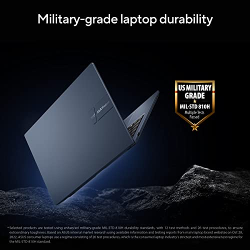 ASUS Vivobook 15, (i5 14th Gen) Intel Core 5 120U,Thin & Light Laptop (16GB RAM/512GB SSD/FHD/15.6"/60Hz/Backlit Keyboard/Windows 11/Office 2021/Quiet Blue/1.70 kg) X1504VAP-NJ2864WS