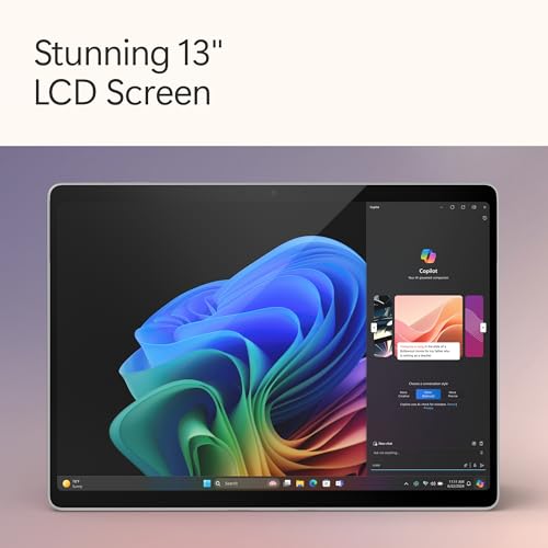 Microsoft New Surface Pro (11Th Edition) - Windows 11 Home Copilot + Pc - 13" LCD Pixelsense Touchscreen - Qualcomm Snapdragon X Plus (10 Core,Wi-Fi) - 16Gb Ram - 256Gb Ssd - Platinum - Zhx-00014