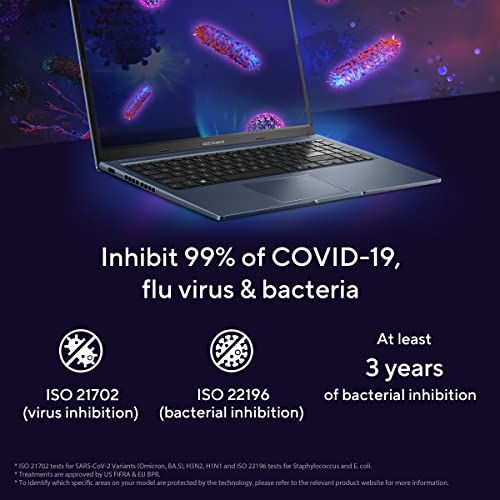 ASUS Vivobook 15,13th Gen,Intel Core i7-13620H(Intel UHD iGPU/16GB RAM/1TB SSD/FHD/15.6"/60Hz/Backlit Keyboard/42Whr/Windows 11/M365 Basic (1Year)*/Office Home 2024/Quiet Blue/1.7 Kg)X1502VA-BQ1298WS