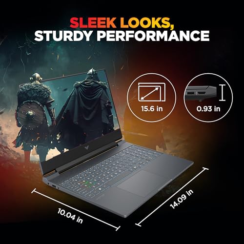 HP Victus, 13th Gen Intel Core i7-13620H, 8GB RTX 5060, 24GB DDR5(Upgradeable) 1TB SSD, 144Hz, 300nits, IPS, FHD, 15.6"/39.6cm, Win11, M365* Office 24, Mica Silver, 2.29Kg, fa2308TX, RGB Laptop