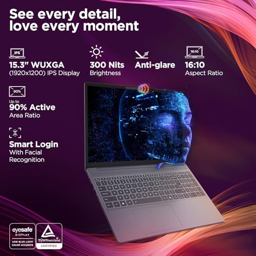 Lenovo Smartchoice Ideapad Slim 3 13Th Gen Intel Core I7-13620H 15.3 Inch(38.8Cm) WUXGA IPS Laptop(16GB RAM/512GB SSD/Windows 11/Office Home 2024/Backlit Keyboard/1Yr ADP Free/Grey/1.6Kg),83K100CJIN