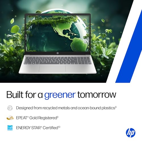 HP 15, Intel Ultra 5 125H, 12 Tops (16GB DDR5, 512GB SSD) FHD, IPS, 15.6''/39.6cm, Win11, M365 Basic(1yr)* Office24, Silver, 1.65kg, fd1254TU, Intel Graphics, FHD Camera w/Shutter, AI Powered Laptop