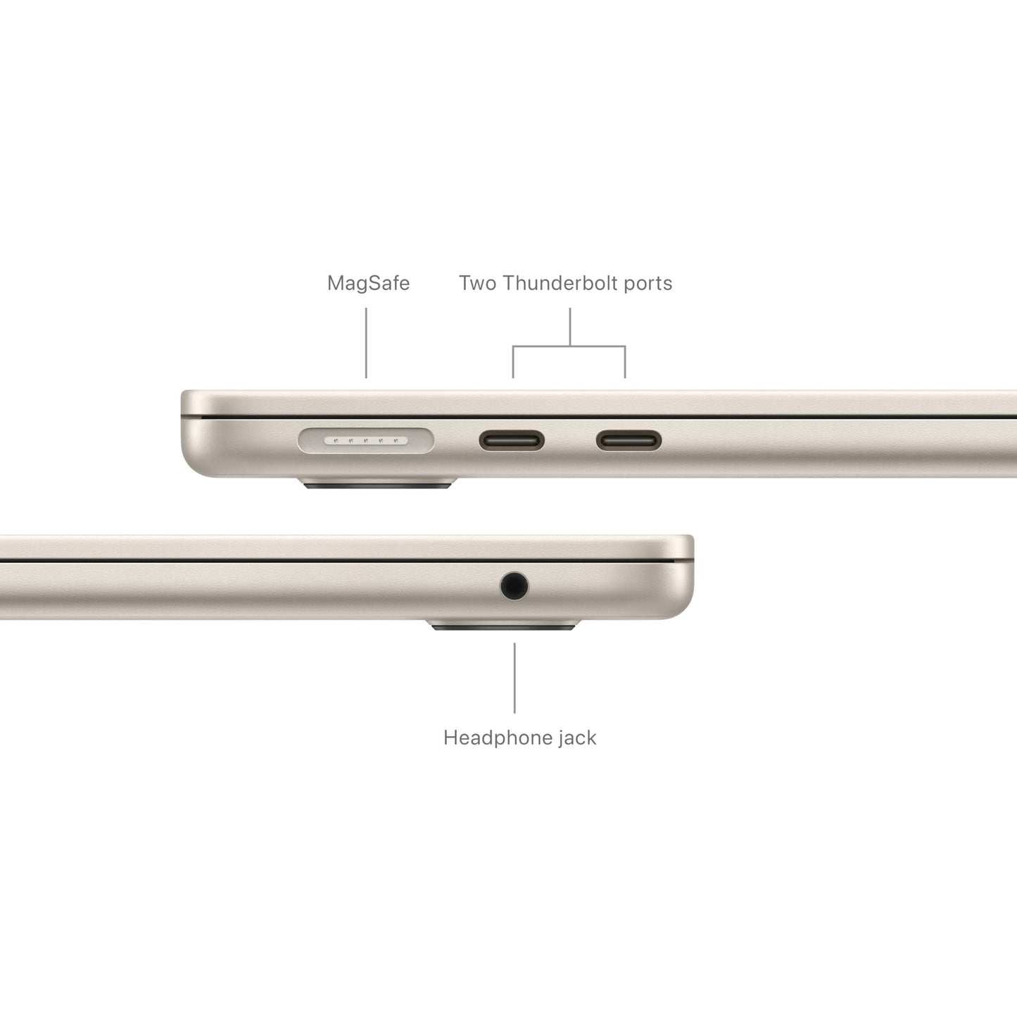 Apple 2024 MacBook Air (13-inch, Apple M3 chip with 8‑core CPU and 10‑core GPU, 24GB Unified Memory, 512GB) - Starlight