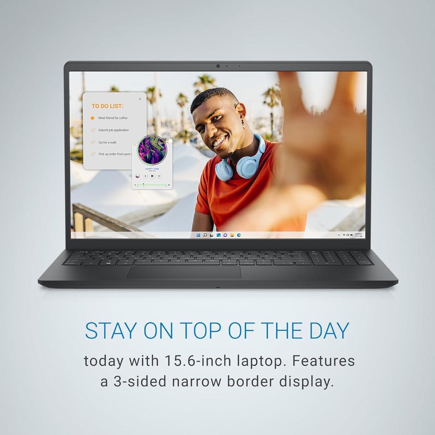 Dell Vostro, Intel Core i3 13th Gen - 1305U, 16GB DDR4 RAM, 512GB, FHD 15.6"/39.6 cm, Windows 11, Office H&S 2024, Carbon Grey, 1.66Kg, 120Hz 250 nits Narrow Border Display, Intel UHD Graphics Laptop