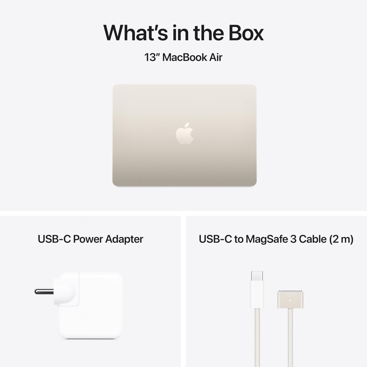 Apple 2025 MacBook Air (13-inch, Apple M4 chip with 10-core CPU and 8-core GPU, 16GB Unified Memory, 256GB) - Starlight