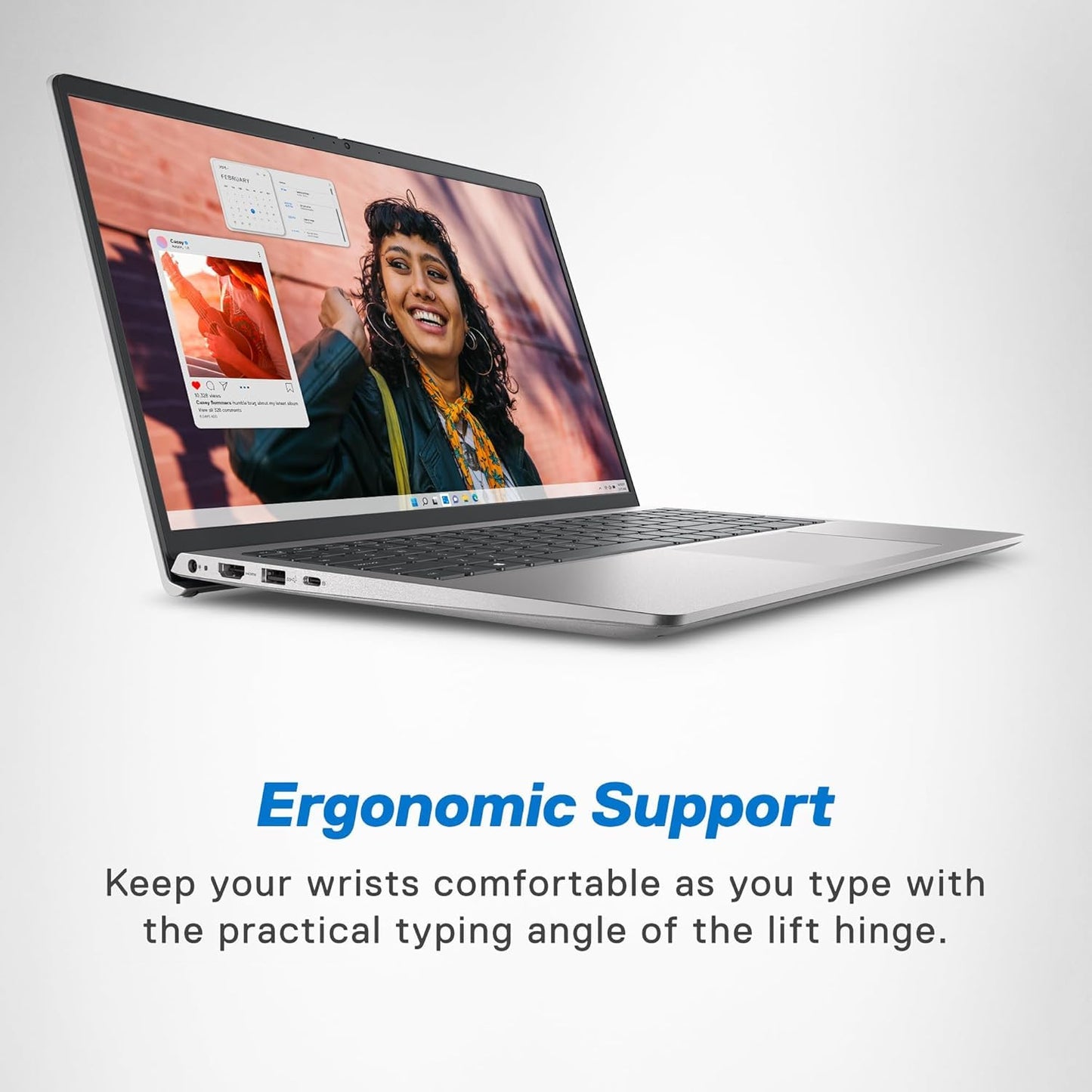 Dell Inspiron 3530, Intel Core i5 13th Gen - 1334U, 16GB RAM, 1TB SSD, FHD 15.6"/39.62 cm, Windows 11, MSO'24, Silver, 1.62kg, Backlit Keyboard, 15 Month McAfee, Thin & Light Laptop