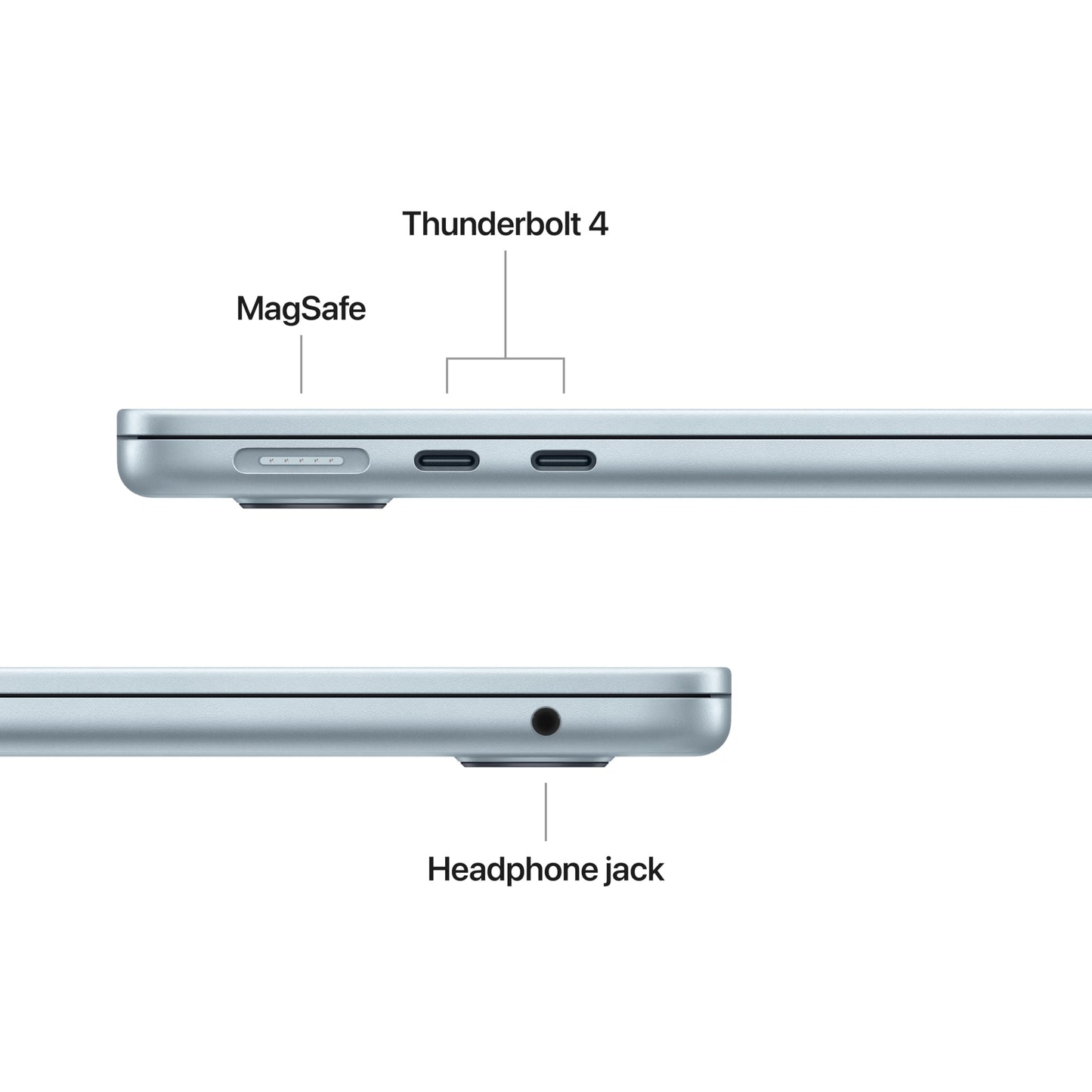 Apple 2025 MacBook Air (13-inch, Apple M4 chip with 10-core CPU and 10-core GPU, 24GB Unified Memory, 512GB) - Sky Blue