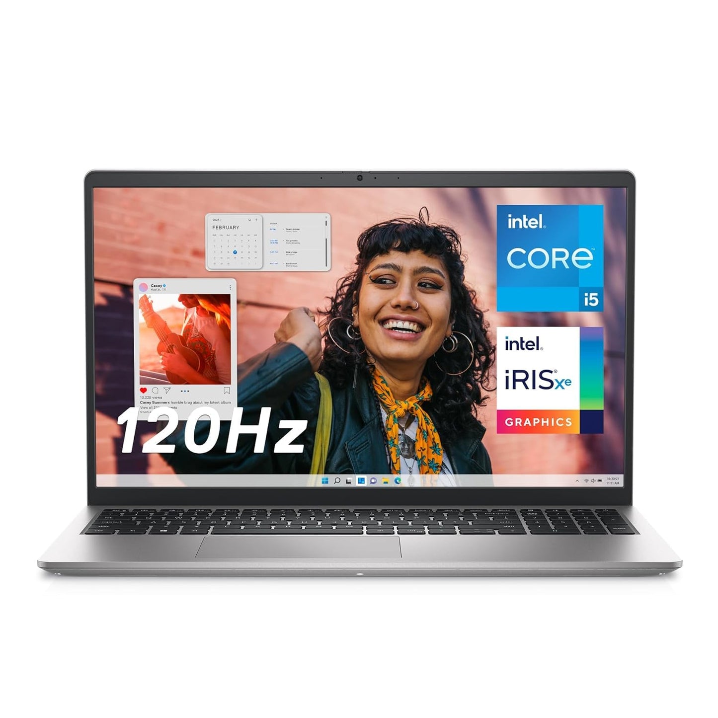 Dell Inspiron 3530, Intel Core i5 13th Gen - 1334U, 16GB RAM, 1TB SSD, FHD 15.6"/39.62 cm, Windows 11, MSO'24, Silver, 1.62kg, Backlit Keyboard, 15 Month McAfee, Thin & Light Laptop