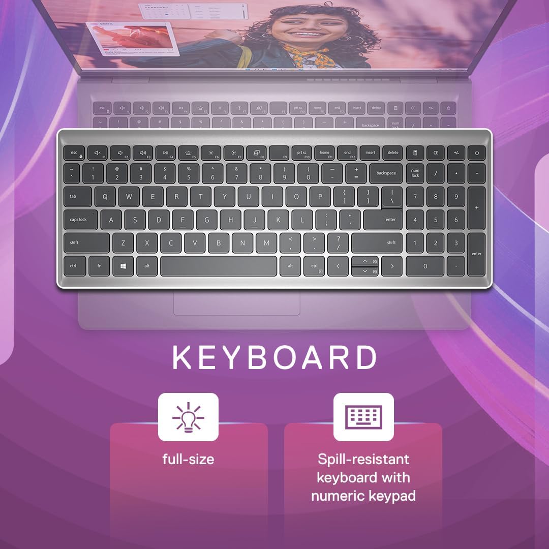 Dell 15 Intel Core i5 13th Gen - 1334U, 16GB DDR4 RAM, 512GB SSD, FHD 15.6"/39.62 cm, Windows 11, MSO'21, Grey, 1.66kg, 120Hz 250 nits Display, 15 Month McAfee, Thin & Light Laptop