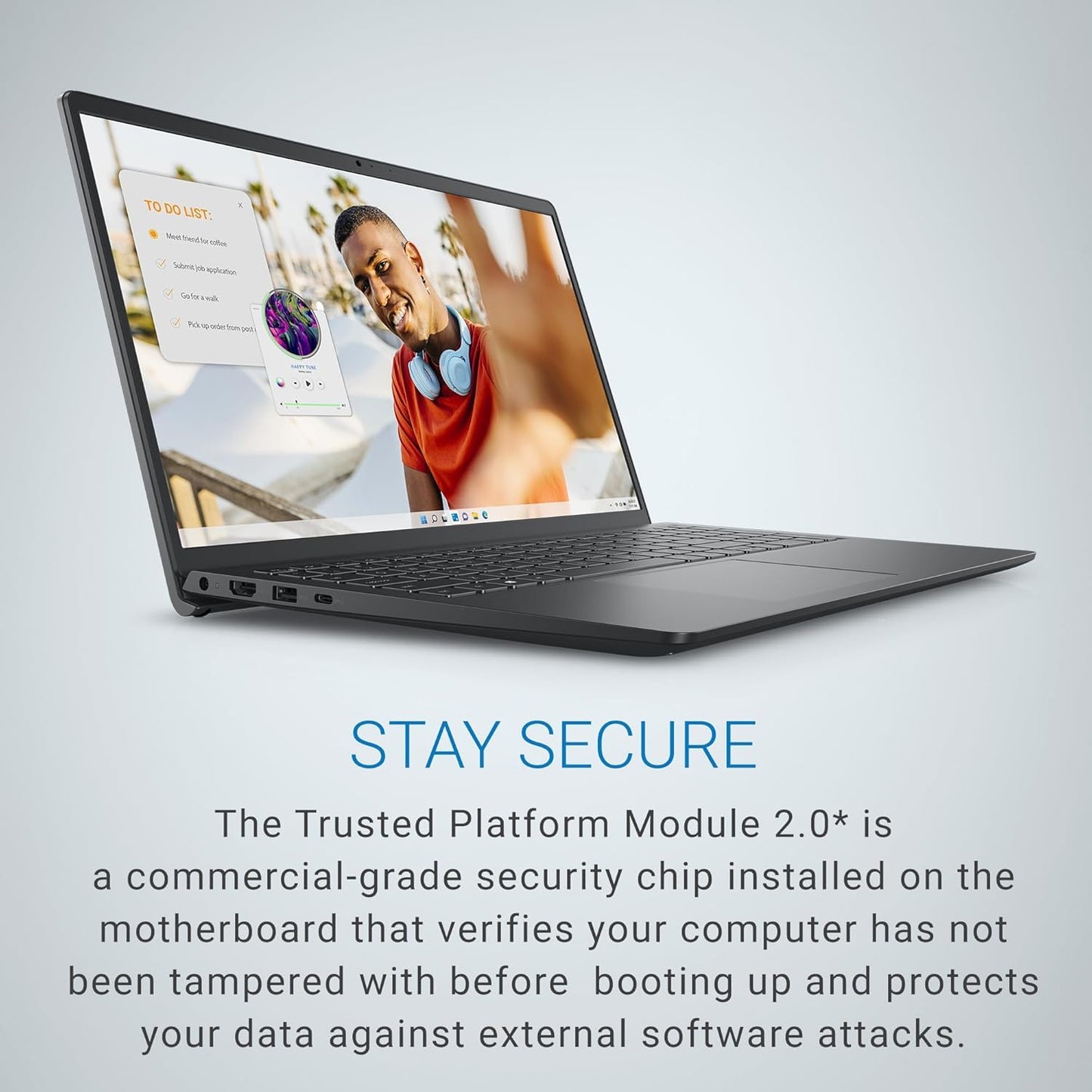 Dell Vostro, Intel Core i3 13th Gen - 1305U, 16GB DDR4 RAM, 512GB, FHD 15.6"/39.6 cm, Windows 11, Office H&S 2024, Carbon Grey, 1.66Kg, 120Hz 250 nits Narrow Border Display, Intel UHD Graphics Laptop