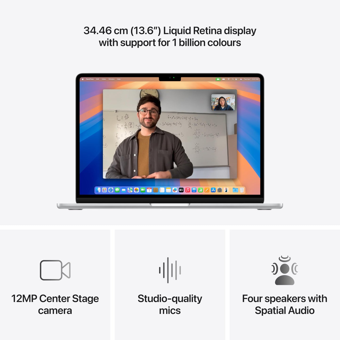 Apple 2025 MacBook Air (13-inch, Apple M4 chip with 10-core CPU and 10-core GPU, 16GB Unified Memory, 512GB) - Silver
