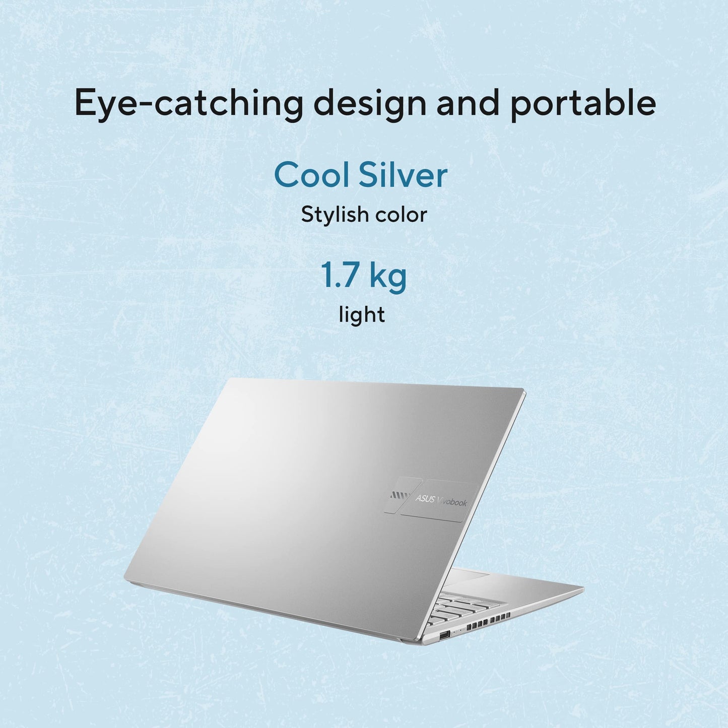 ASUS Vivobook 15, Intel Core i7 13th Gen 13620H, 16GB RAM, 512GB SSD, FHD 15.6", Windows 11, Office Home 2024, Cool Silver, 1.70kg, X1502VA-BQ837WS, Intel UHD iGPU, M365 Basic (1Year)* Laptop