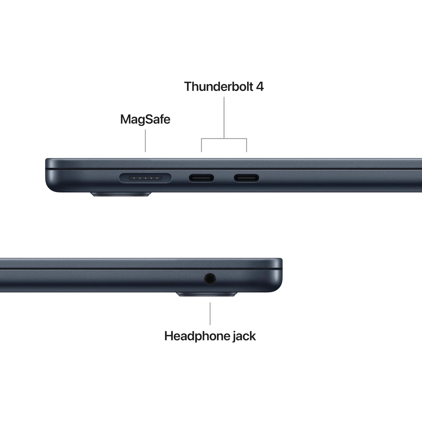Apple 2025 MacBook Air (15-inch, Apple M4 chip with 10-core CPU and 10-core GPU, 16GB Unified Memory, 256GB) - Midnight
