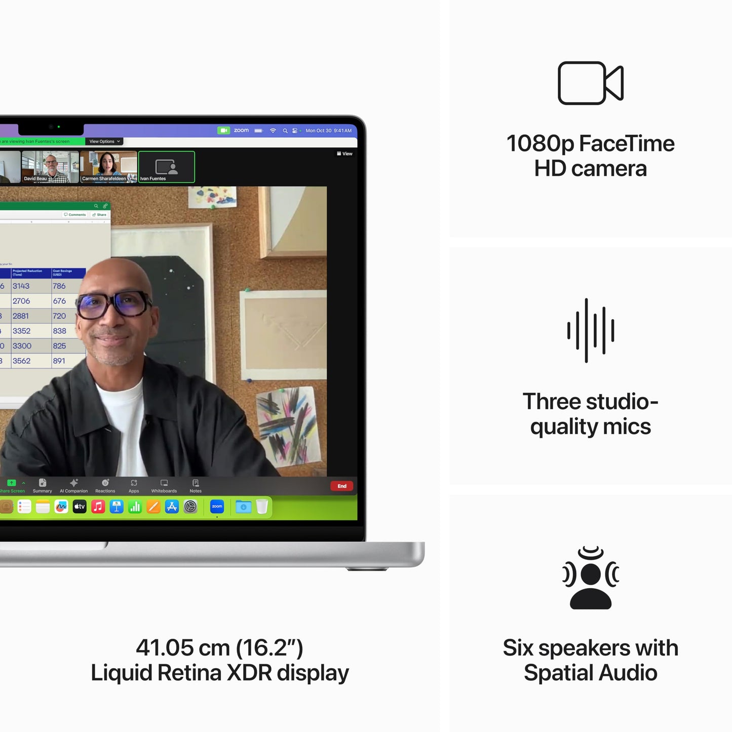 Apple 2023 MacBook Pro (16-inch, Apple M3 Max chip with 16‑core CPU and 40‑core GPU, 48GB Unified Memory, 1TB) - Silver