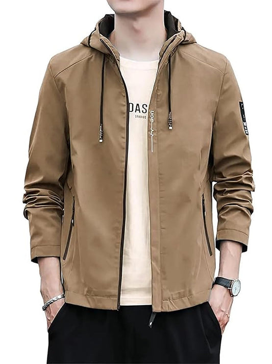 Lymio Jackets || Jacket for men || Lightweight Outwear Jacket (J-8-Khakhi-L)