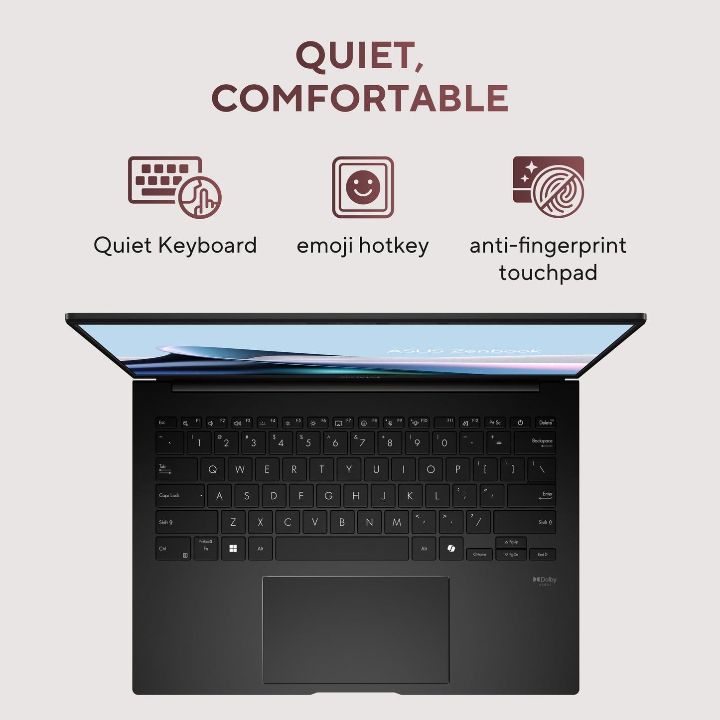 ASUS Zenbook 14, Smartchoice,AMD Ryzen AI 5 340, AI PC(AMD Radeon Graphics/16GB RAM/512GB SSD/3K OLED/14/120Hz/Windows 11/M365 Basic (1Year)*/Office Home 2024/Jade Black/1.2 Kg) UM3406KA-PP240WS