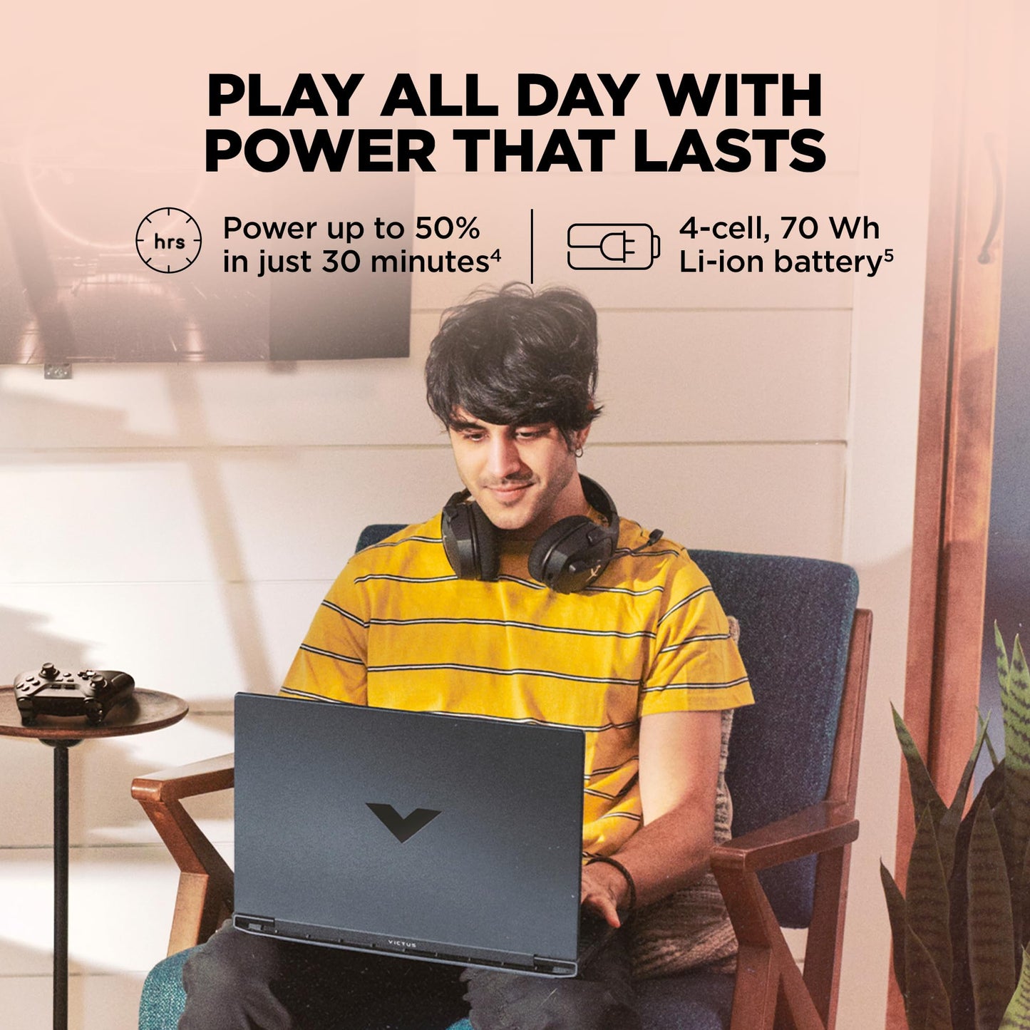 HP Victus, 13th Gen Intel Core i7-13620H, 8GB RTX 5060, 24GB DDR5(Upgradeable) 1TB SSD, 144Hz, 300nits, IPS, FHD, 15.6"/39.6cm, Win11, M365* Office 24, Mica Silver, 2.29Kg, fa2308TX, RGB Laptop