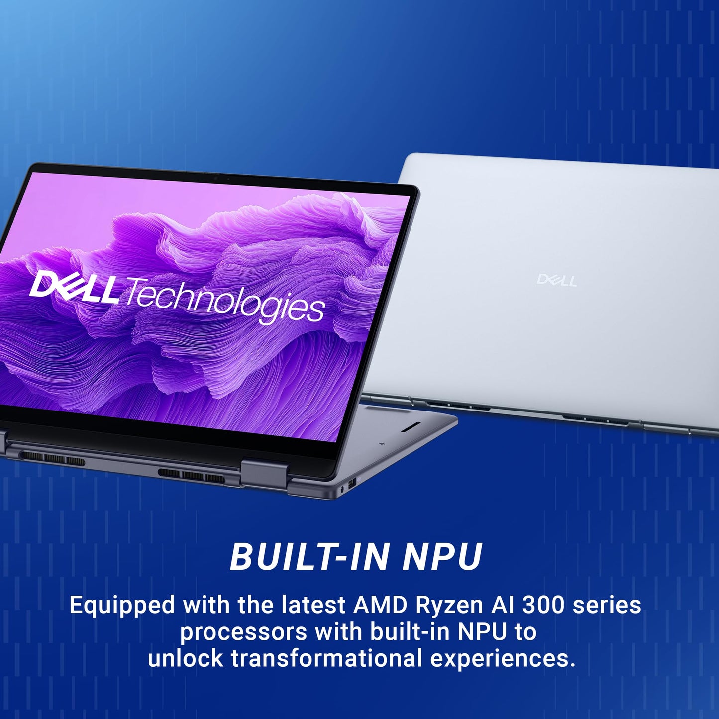 Dell DB04255, R5-340 AI Processor / 16 GB LPDDR5X/ 512 GB SSD/AMD Radeon™ Graphics / 14" (35.56 cm) FHD Plus, 300 Nits, Touch, Backlit + FPS Keyboard, 15 Month McAfee/Ice Blue / 1.59 Kg