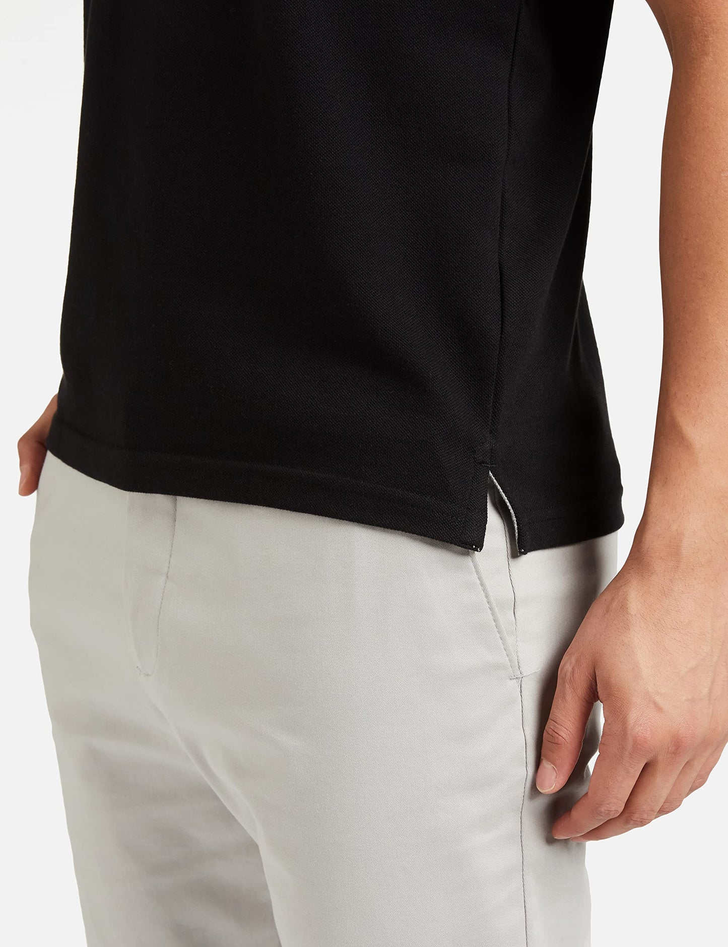 Allen Solly Men's Plain Regular Fit Cotton Polo (AMKP317G04249_Jet Black_Medium)